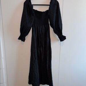 Petal & Pup Elegant Black Long Sleeve Dress